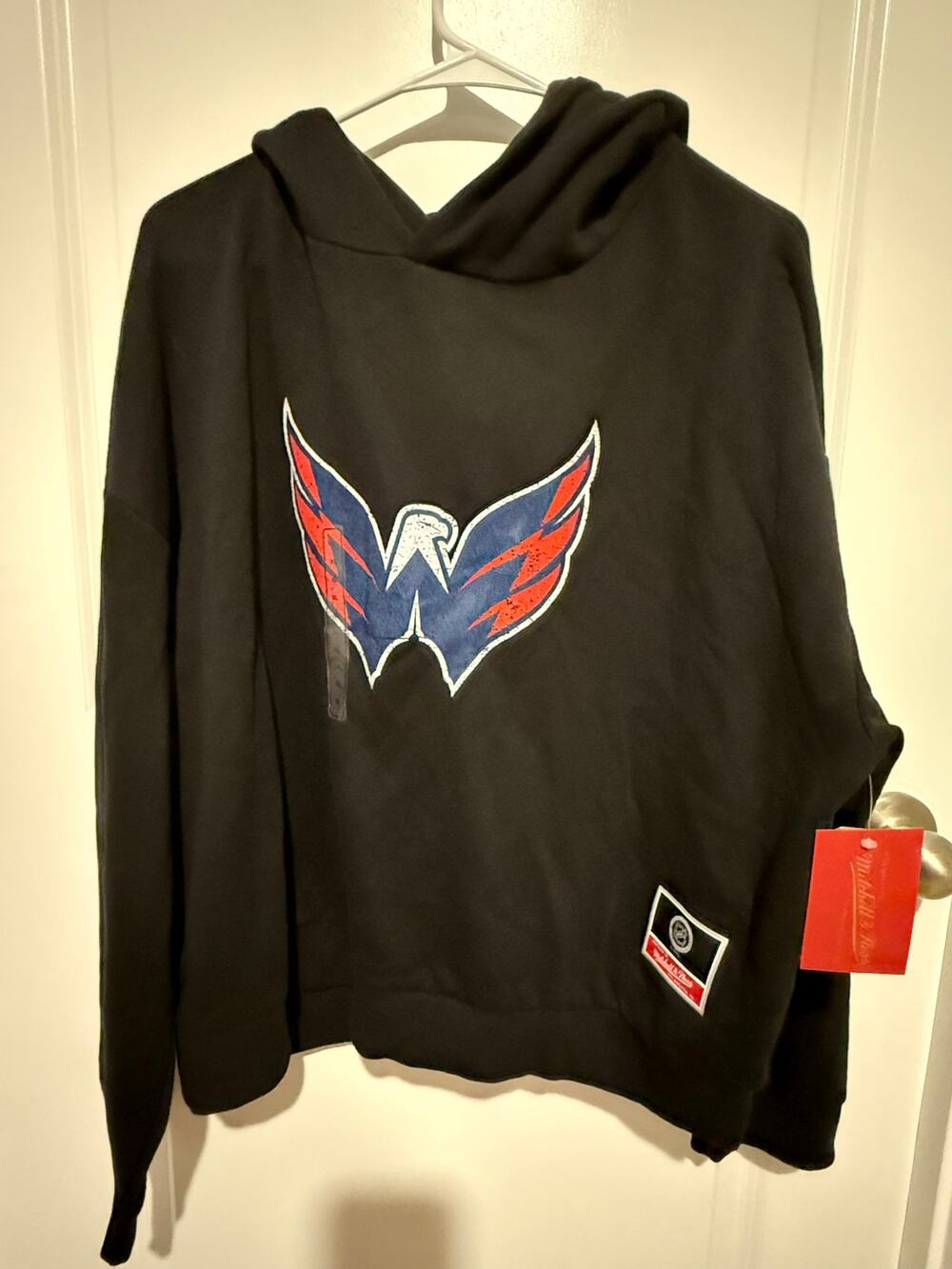 Mitchell & Ness Washington Capitals Chirp Classic Hoodie Women’s XL Black NWT